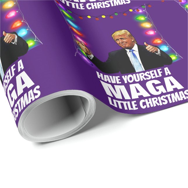 DONALD TRUMP MAGA PEQUEÑOS Navidades ENVÍO PAPEL (Esquina del rollo)