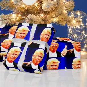 DONALD TRUMP NAVIDADES envolver papel