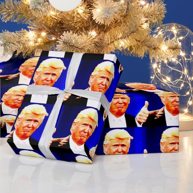 DONALD TRUMP NAVIDADES envolver papel (Vacaciones)