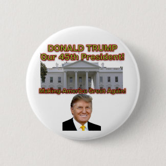 Donald Trump nuestro 45.o botón del presidente