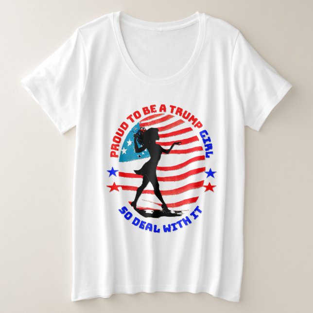 DONALD TRUMP - ORGULLOSO DE SER CHICA DE TRUMP (Anverso del diseño)