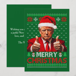 Donald Trump Papá Noel Feliz Navidad Feo Regalo