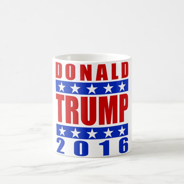 Donald Trump para el presidente 2016 taza 3 (Centro)