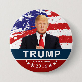 Donald Trump para el presidente botón redondo de 3