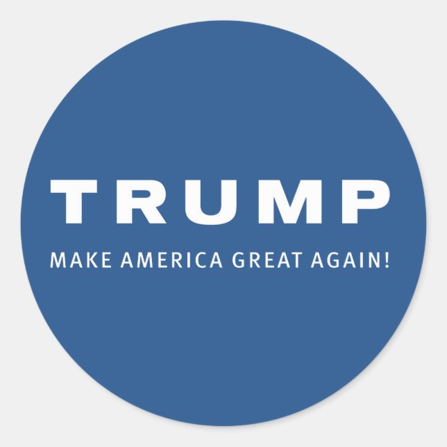 DONALD TRUMP para los PEGATINAS azules PRESIDENTES (Anverso)