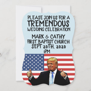 DONALD TRUMP PERSONALIZÓ INVITACIONES DE BODA