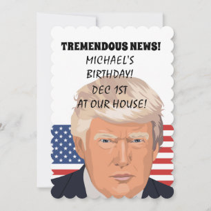 DONALD TRUMP PERSONALIZÓ INVITACIONES DE CUMPLEAÑO
