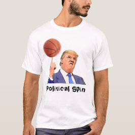 Donald Trump que hace girar una camiseta de la
