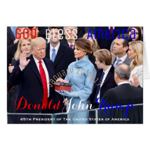 Donald Trump que tarda el su juramento de toma de