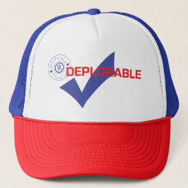 Donald Trump registra sombrero de camión deplorabl