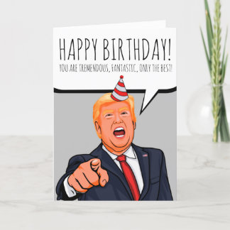 Donald Trump: Tarjeta de agradecimiento de cumplea