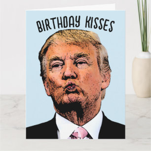 DONALD TRUMP TARJETA DE RECIBIMIENTO DEL CUMPLEAÑO