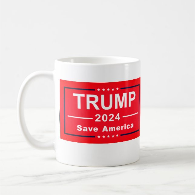 Donald Trump taza de café MUG MAGA (Izquierda)