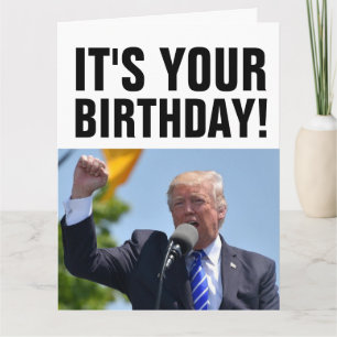 DONALD TRUMP TREMENDA TARJETAS DE CUMPLEAÑOS SUPER