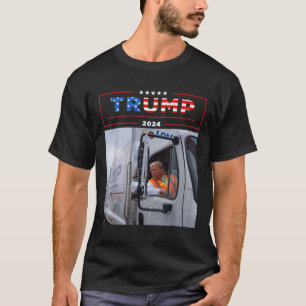 Donald Trump viaja en basura camiseta