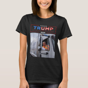 Donald Trump viaja en basura camiseta