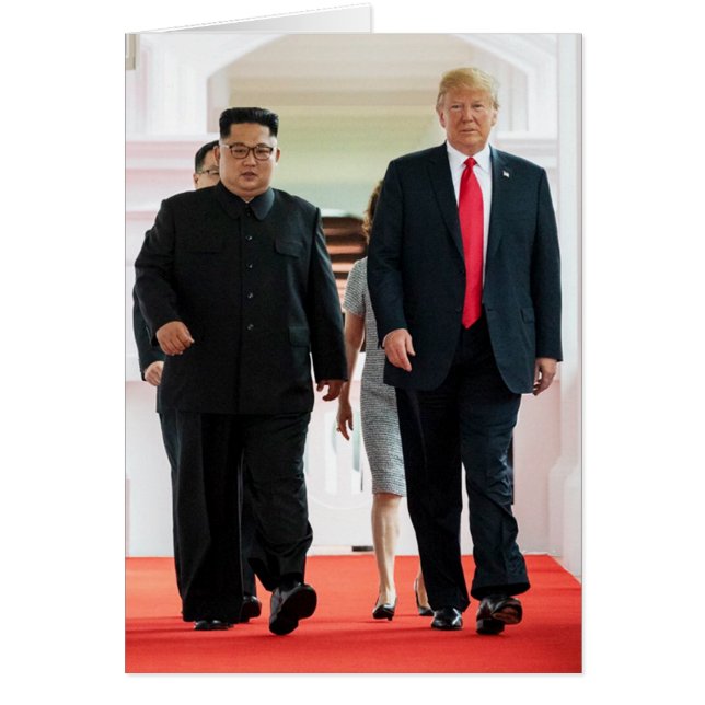 Donald Trump y Kim - Moneda conmemorativa a la esp (Frente)