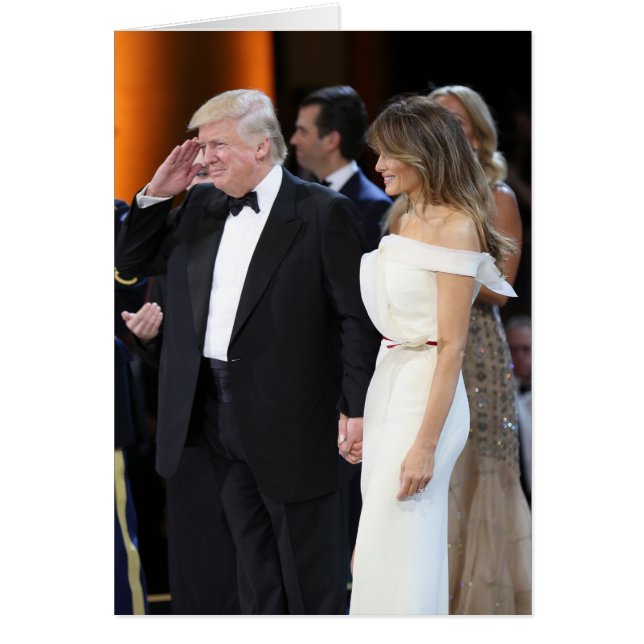 Donald y Melania Trump en el día de la investidura (Frente)