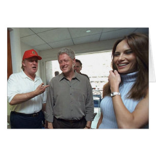 Donald y triunfo y Bill Clinton de Melania