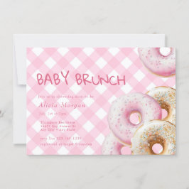 Donar | Invitación a Baby Shower Chica de Gingham