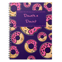 Donar un donut - Cuaderno divertido y estético