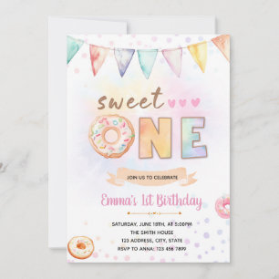 Donar una invitación dulce de cumpleaños