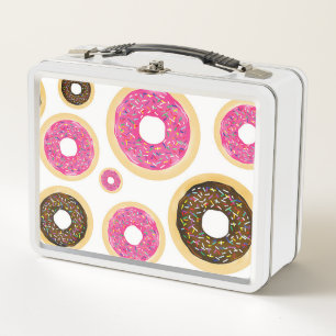 Donas con Sprinkles Rosadas y Marrones Divertidas