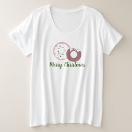 Donas de Navidad glaseadas con sprinkles y puntos