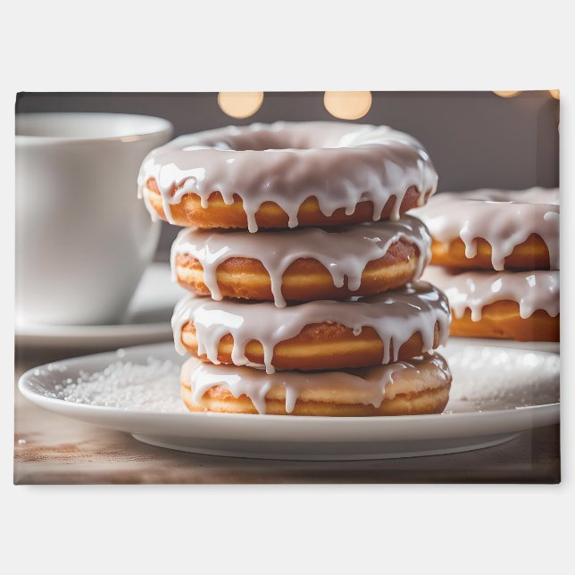 Donas glaseadas de vainilla imán (Anverso)