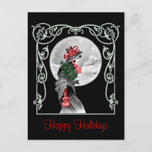 Doncella Yule - Tarjeta postal