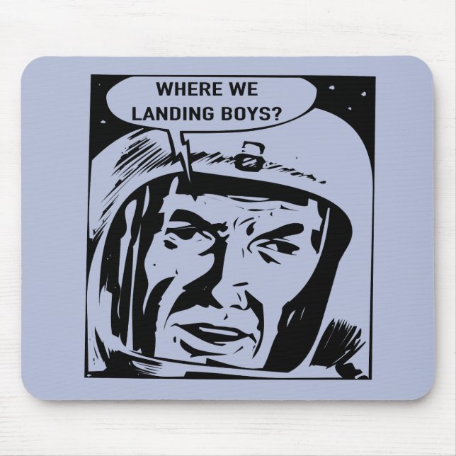 ¿Dónde aterrizamos los niños? Alfombrilla de ratón (Frente)