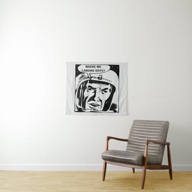 ¿Dónde aterrizamos los niños? Tapiz (In situ (horizontal))