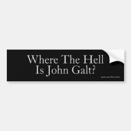 ¿Dónde Diablos Está John Galt? Pegatina rectangula