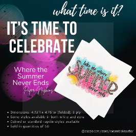 Donde el verano nunca termina la servilleta de pap