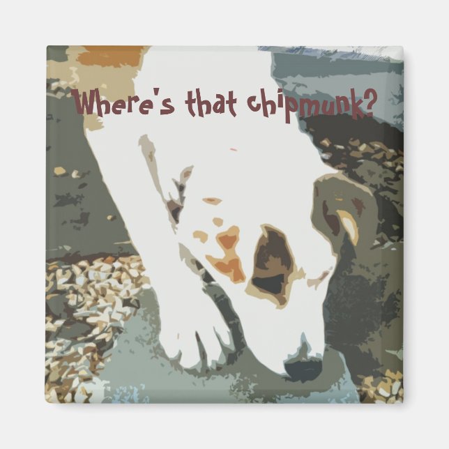 ¿Dónde está ese chipmunk? Imán (Frente)