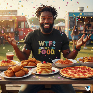 ¿Dónde está la camiseta de comida de los hombres?