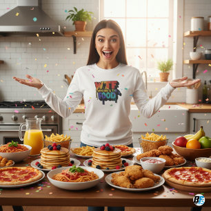 ¿Dónde está la camiseta de comida de los hombres?