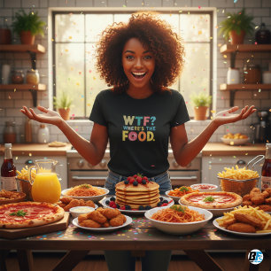 ¿Dónde está la camiseta de comida para hombres