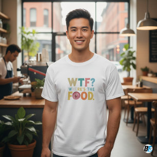 ¿Dónde está la camiseta de comida para hombres?