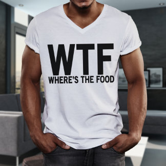¿Dónde está la camiseta de comida para hombres?