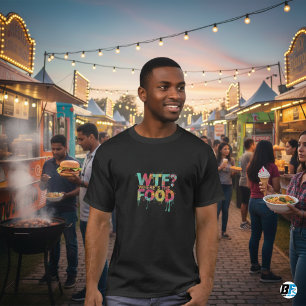¿Dónde está la camiseta de comida para hombres?