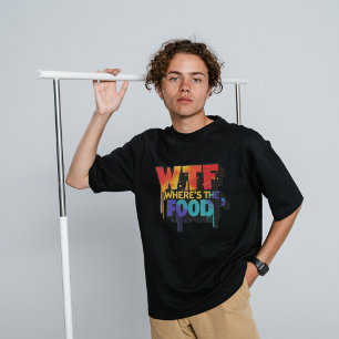 ¿Dónde está la camiseta de comida para hombres?