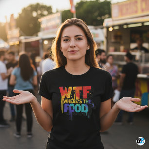 ¿Dónde está la camiseta de mujer de la comida?