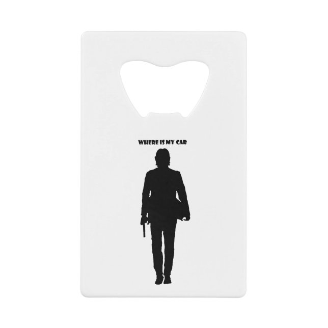 ¿Dónde está mi coche? Abrebotellas de acero inoxid (Anverso)