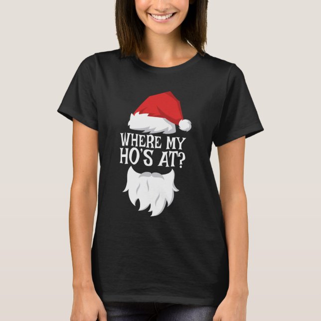 Donde está mi Ho en la camiseta de los Navidades S (Anverso)