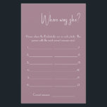 ¿Dónde estaba? Volante de la tarjeta de juego de d<br><div class="desc">Haz que sea tuyo agregando tu texto. Para acceder a las herramientas de edición avanzadas, vaya a "Personalize" (Personalizar), desplácese hacia abajo y pulse el enlace "click to personalizar more" (hacer clic en más ). Para obtener más diseños coincidentes, haga clic en el enlace "Otros productos de esta colección"</div>