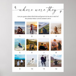 ¿Dónde estaban los Posters del juego de novias Min