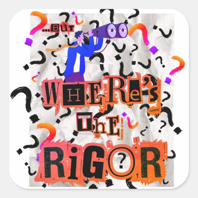 ¿Dónde están los Pegatinas Rigor? (Anverso)