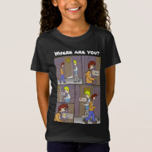 ¿Dónde Estás? Camiseta negra de chica