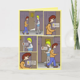 ¿Dónde Estás? Tarjeta de felicitación amarilla